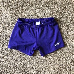 ASICS purple compression shorts
